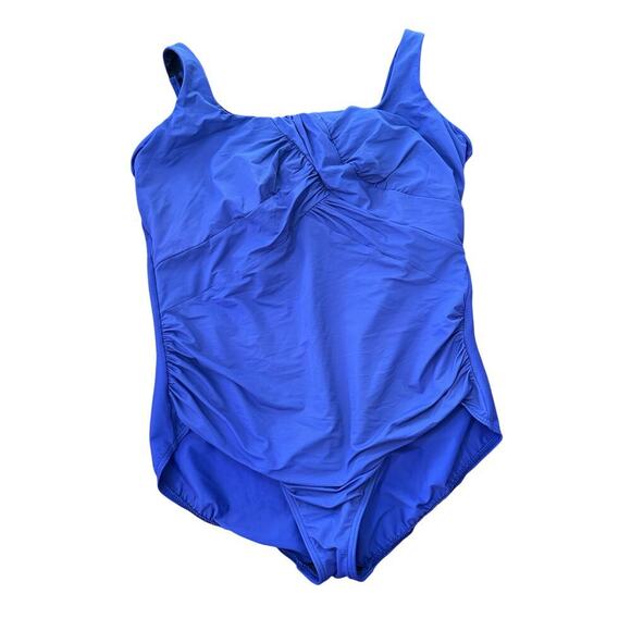 Lands End Women’s Cup Slender Carmella Tummy Control One Piece Swimsuit Size 18W - Picture 1 of 8